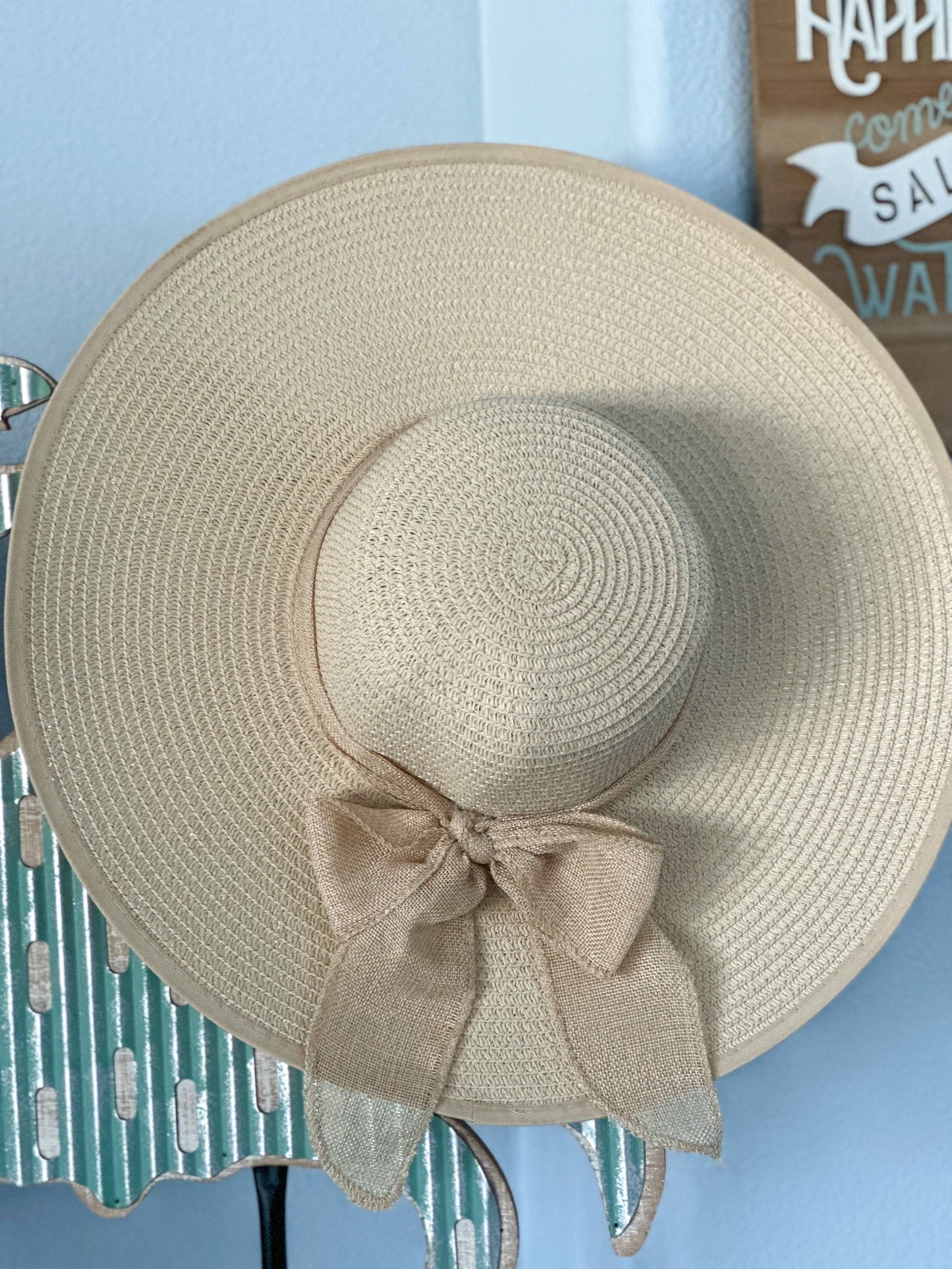 Farrah Floppy Hat- Cream