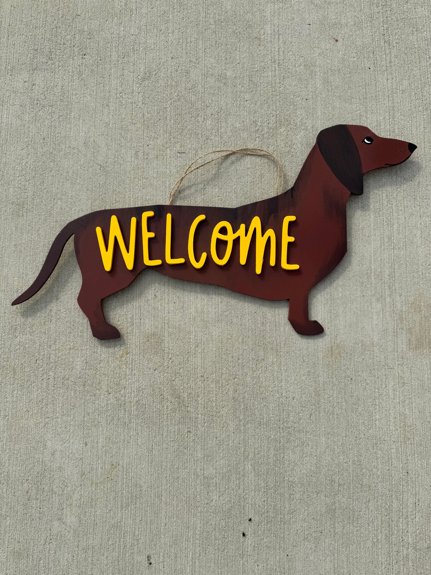 Dog Welcome Sign